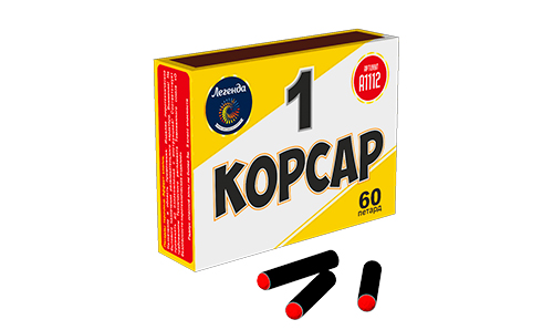  Петарды Корсар 1 в пленке  в Светлогорске